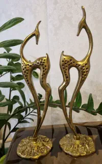 یک جفت غزال برنز اصل