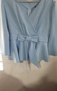شومیز  آبی اسمونی
