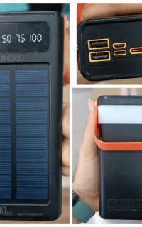 پاور بانک خورشیدی 66 وات 30 هزار  میلی آمپر BOXU