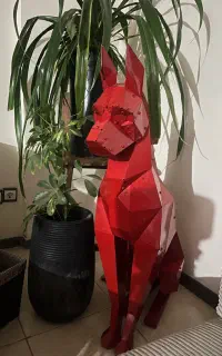 مجسمه سگ دکوری فلزی خاص و بسیار چشمگیر