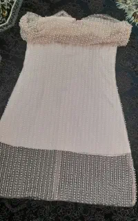 لباس مجلسی کارشده زیبا یکبار پوشیده شده