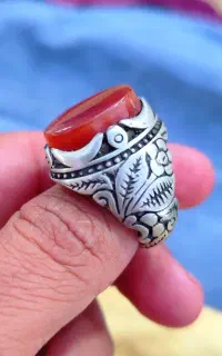 انگشتر نقره عقیق یمن