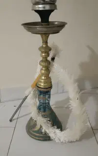 قلیون برنجی و چوبی