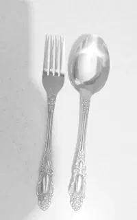 قاشق و چنگال نگینی امپراطور ژاپنی اصل
