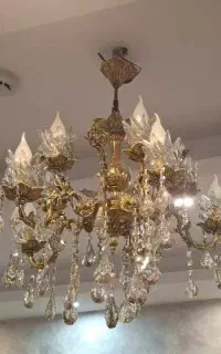 لوستر ۵ شاخه برنجی