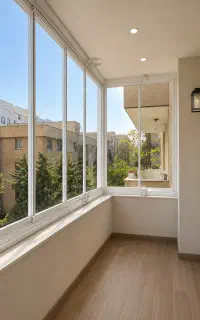 شیشه بالکن تاشو / اقساطی بدون چک و سفته / گارانتی