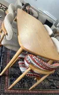 میز وصندلی نهار خوری چوبی