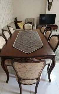 میز نهارخوری ۸ نفره و دراور