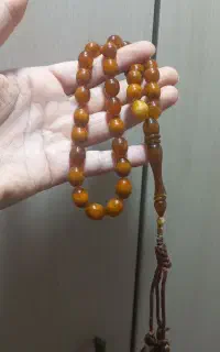 تسبیح کهربا بولونی اصل و کلیکسییونی