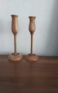 شمعدان چوبی