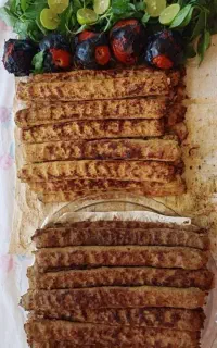 کباب میکس مرغ بوقلمون و کباب گوشت