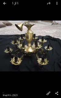 لوستر برنز 6 شاخه