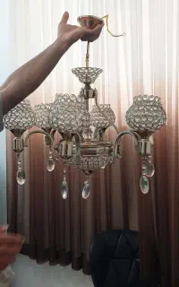 ۲عدد لوستر کلاسیک تمیز