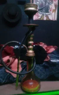 قلیان برنجی قدیمی عتیقه