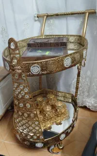 میز بار آبکاری طلا