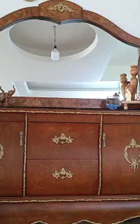 کنسول وآینه تمام چوب راش۱۷۰سانتی کلاسیک،سالم و شیک