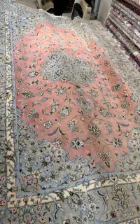 جفت ۶ متری اردکان پوست پیازی گل ابریشم درحد