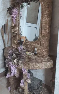 آینه کنسول با خمیر
