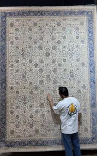 دنیای۱۵۰۰شانه فرش ایرانی سنگین وزن نخ بخرببرکیف کن
