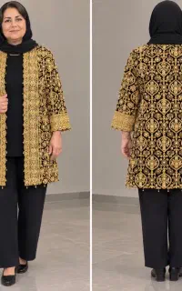 کت مجلسی حریر سوزن دوزی