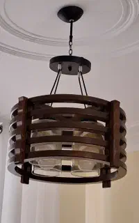 لوستر چوبی