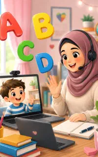 معلم / مدرس آموزش آنلاین زبان انگلیسی کودکان