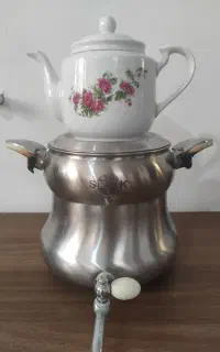 کتری سماوری و قوری چینی
