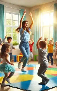 کلاس ترکیبی بازی و ورزش با کودکان و زبان انگلیسی