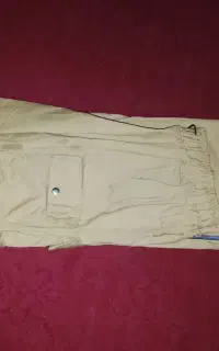 شلوار کتان کارگو کمرکش.