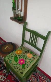 صندلی تکی چوب جنگلی