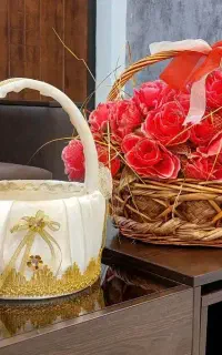 گل مصنوعی، سبد گل، سبد حنا