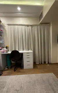 پرده + آستری + ۳ چوب پرده