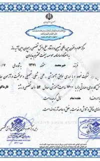 ارائه مدرک فنی ، سرتیفیکیت ، دیپلم تا دکتری