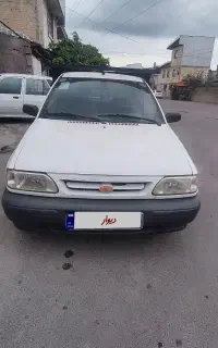 پراید وانت بی رنگ و ضربه