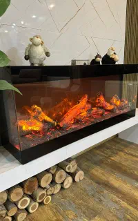 شومینه برقی سه طرفه