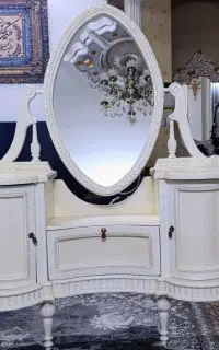 میز آرایش چوبی راش