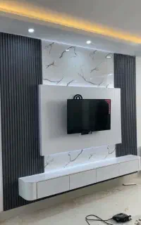 اجرای تی وی روم و کمد دیواری کابینت