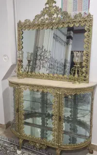 آینه کنسول شمعدانی ساعت