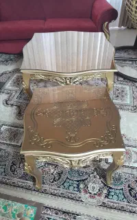 میز وسط  بایک عدد عسلی به همراه شیشه دودی