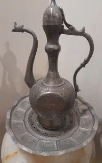 آفتابه لگن مسی قدیمی