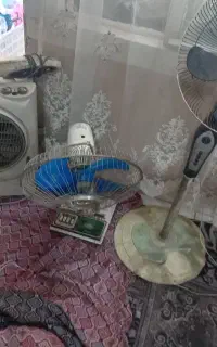 3عددپنکه وکولر رومیزی موتور وپمپ اب