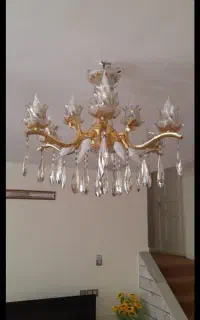 لوستر ۶ شاخه برنجی