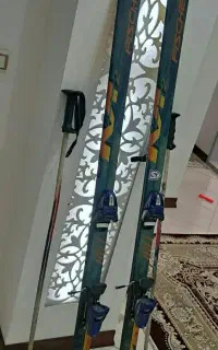 چوب اسکی با بوت و ساکش