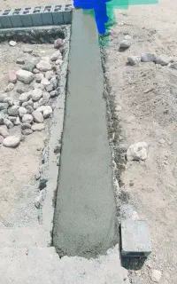 استا بنا بلوک چینی سنگ چینی   شالده چاه کنی