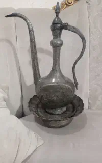 آفتابه لگن قاجاری مسی