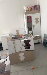 سیسمونی تخت و کمد نوزاد ویترین بچه اتاق کودک سرویس