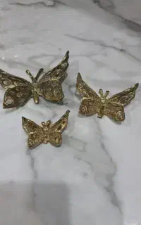 ۳پروانه برنز دیوار کوب اصل