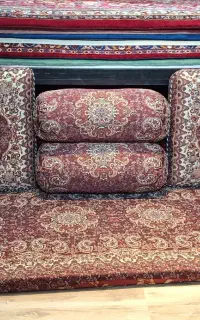 سرویس شاه‌نشین رنگ زرشکی اقساطی در رنگ بندی