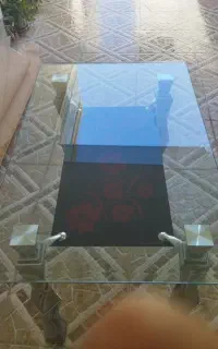 میز شیشه ای تک