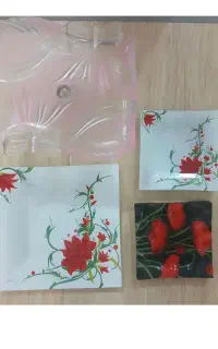 ظروف پذیرایی شیشه ای